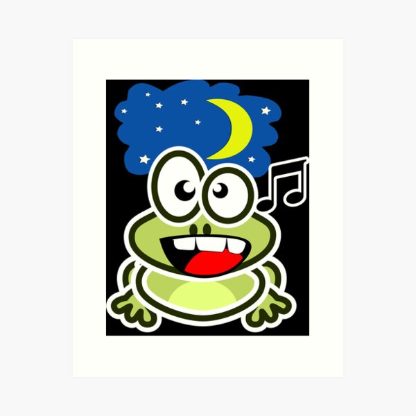 Item preview, Screaming Froggy at night designed and sold by javakufi88.
