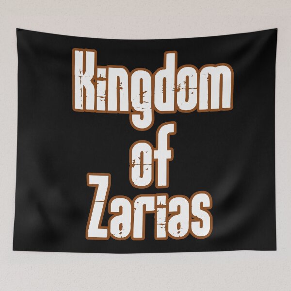 Item preview, Kingdom of Zarias Logo- Brown and White on Black designed and sold by Greenwood2112.