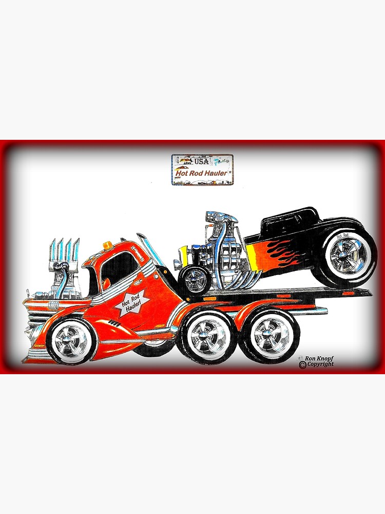" Hot Rods // Hot Rod Hauler!" Poster for Sale by Imagin8er Redbubble