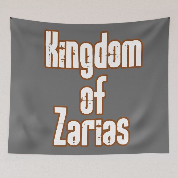 Item preview, Kingdom of Zarias Logo- Brown and White on Gray designed and sold by Greenwood2112.
