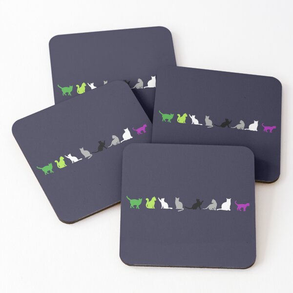 Item preview, Cats Aro Ace. Aroace Pride designed and sold by Subtle Pride Shop.