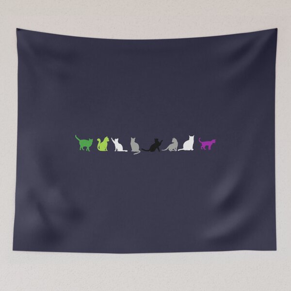 Item preview, Cats Aro Ace. Aroace Pride designed and sold by Subtle Pride Shop.