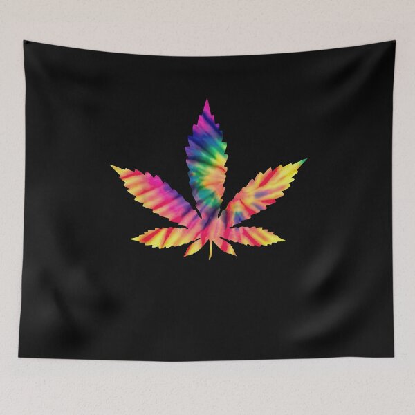 Item preview, Tie Dye Marijuana Weed Leaf Cannabis Hemp Stoner Pot Smoker designed and sold by jacobrodell11.