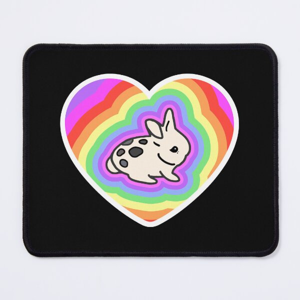Item preview, Easter Bunny Rainbow Heart - I Love My Mini Lop Rabbit designed and sold by wigobun.