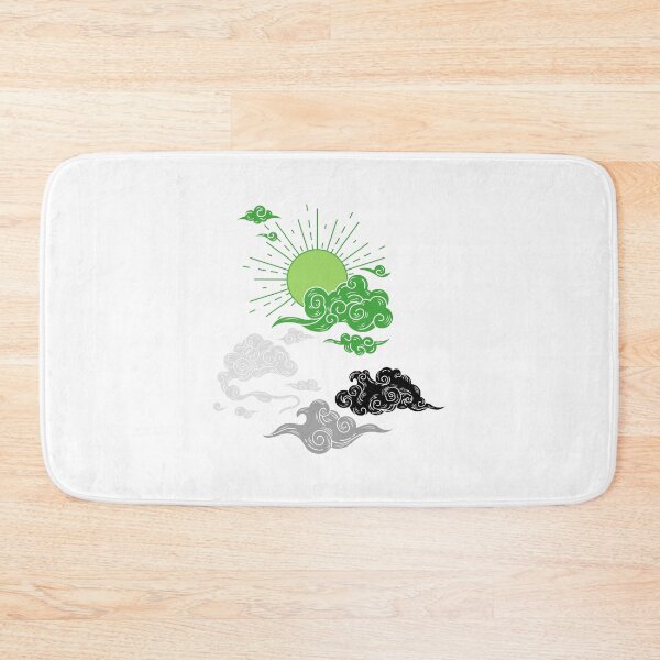 Item preview, Aro Sun and Clouds. Aromantic Pride designed and sold by Subtle Pride Shop.