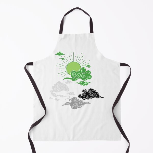 Item preview, Aro Sun and Clouds. Aromantic Pride designed and sold by Subtle Pride Shop.