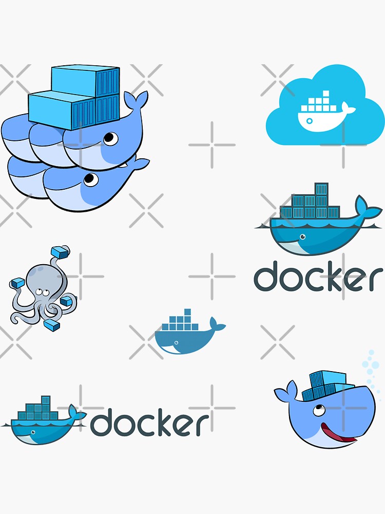 docker sticker set de yourgeekside