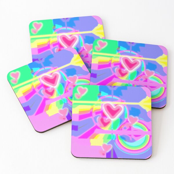 Item preview, bubble pink rainbows designed and sold by oddityghosting.