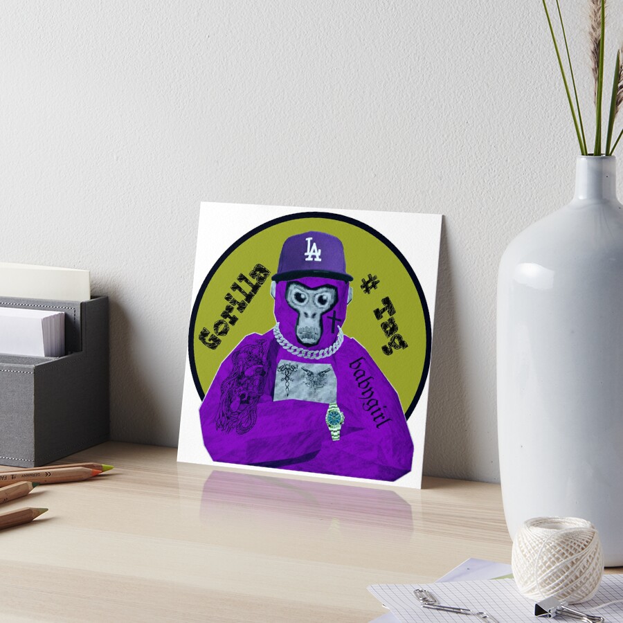 Gorilla tag in purple  Poster for Sale by S4rit4