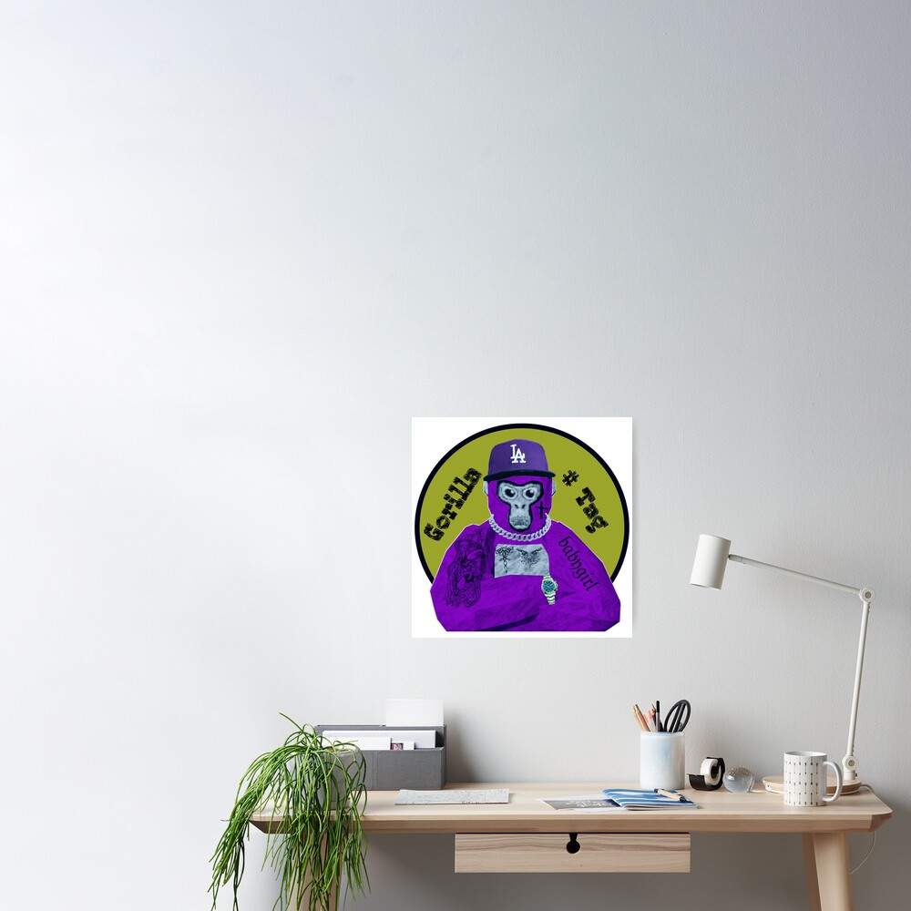 Gorilla tag in purple  Poster for Sale by S4rit4