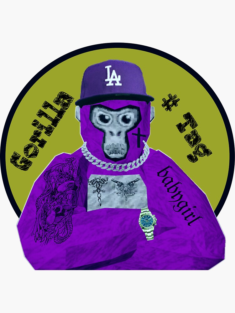  quot Gorilla tag in purple quot Sticker by S4rit4 Redbubble