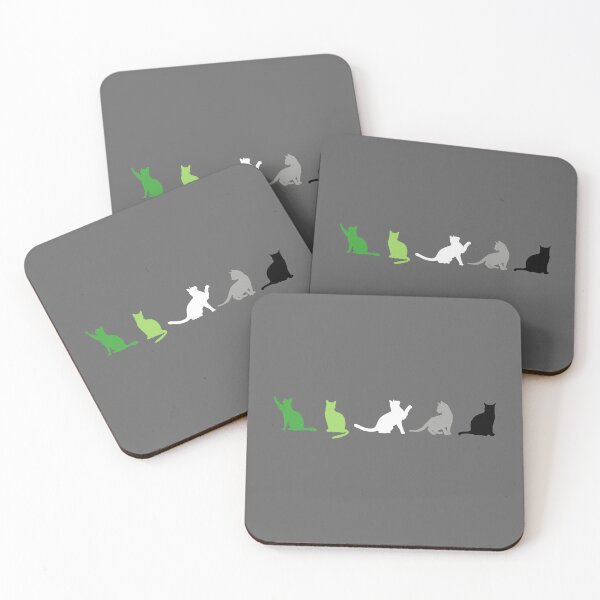 Item preview, Aro Cats. Aromantic Pride designed and sold by Subtle Pride Shop.