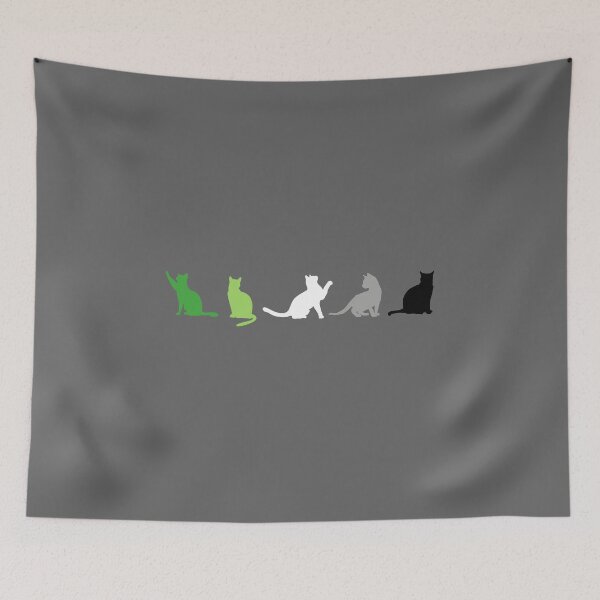 Item preview, Aro Cats. Aromantic Pride designed and sold by Subtle Pride Shop.