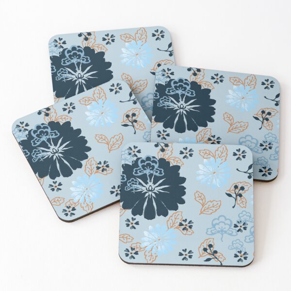 Item preview, Blue flower pattern designed and sold by Mary Jane Lange.