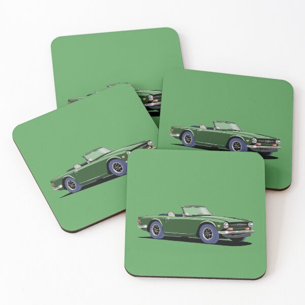 Item preview, Triumph TR6 Car in green designed and sold by Webazoot Industries - Car Art.