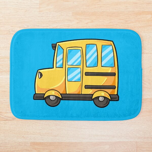 Item preview, Kawaii yellow school bus  designed and sold by MagicStrawberry.