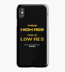 High Res Low Res iPhone Case