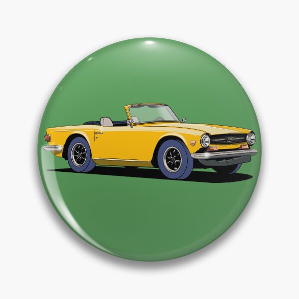 Item preview, Triumph TR6 Car in yellow designed and sold by Webazoot Industries - Car Art.