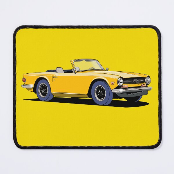 Item preview, Triumph TR6 Car in yellow designed and sold by Webazoot Industries - Car Art.