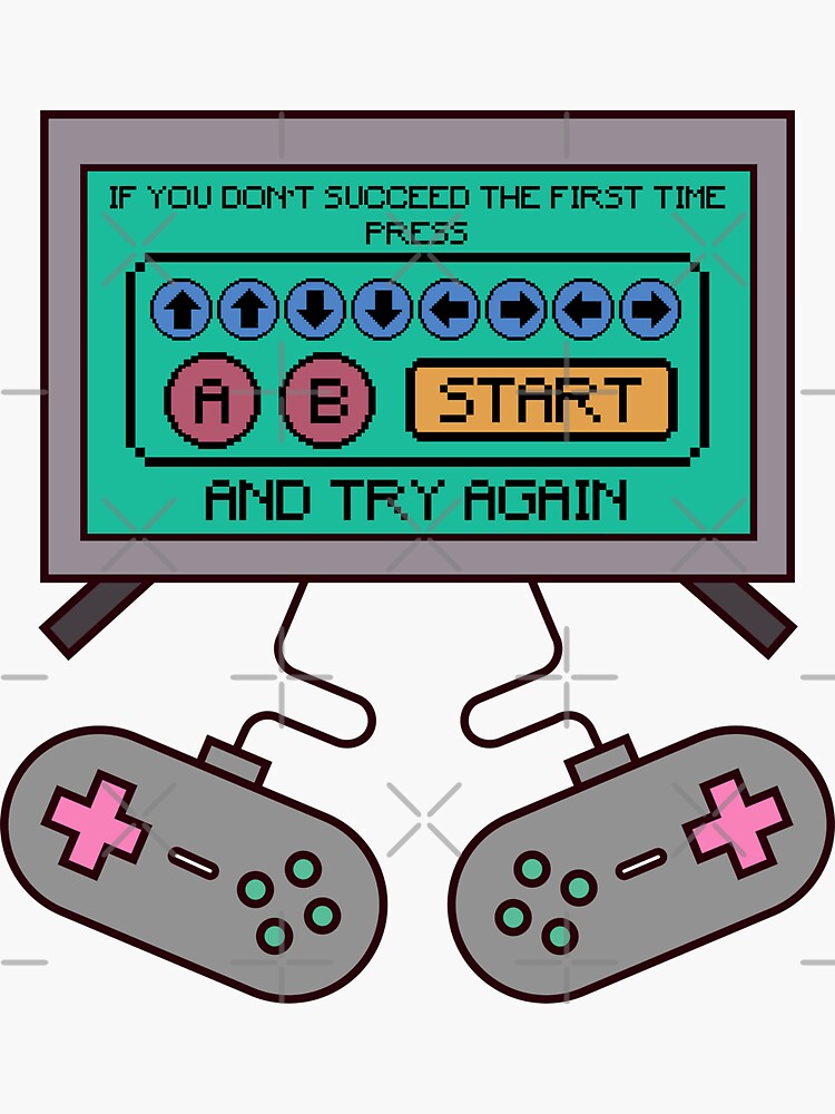 Pegatina «Código Konami» de Graphadora Redbubble