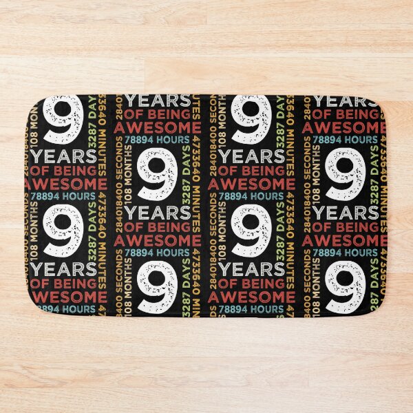 Item preview, Cool Kids 9th Birthday 9 Years Old Vintage Retro 108 Months Boys And Girls designed and sold by pedrored369.