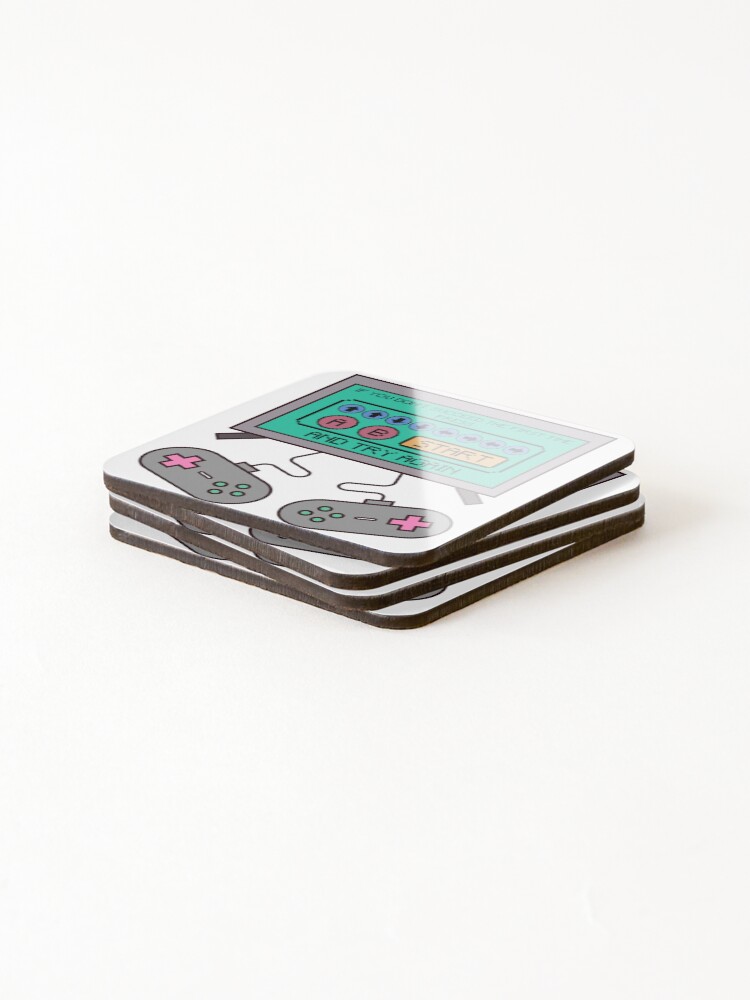Thumbnail 4 of 5, Coasters (Set of 4), Konami Code designed and sold by Graphadora.