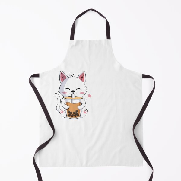 Item preview, Kawaii Cat Drinking Boba Tea Drink Anime Lover designed and sold by ArianaTagli.
