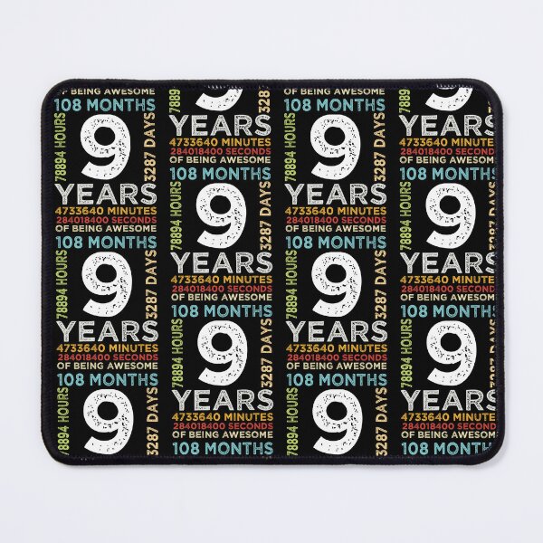 Item preview, Funny Kids 9th Birthday 9 Years Old Vintage Retro 108 Months Boys And Girls designed and sold by pedrored369.