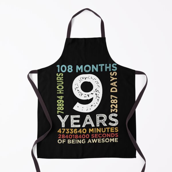 Item preview, Funny Kids 9th Birthday 9 Years Old Vintage Retro 108 Months Boys And Girls designed and sold by pedrored369.
