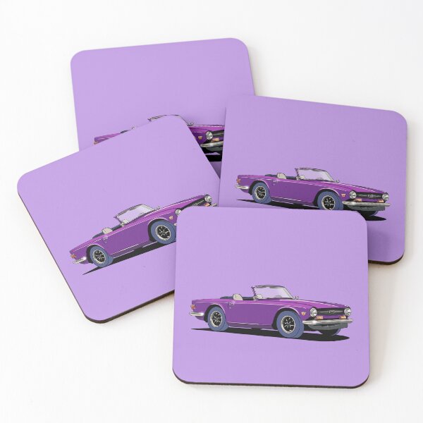 Item preview, Triumph TR6 Car in purple designed and sold by Webazoot Industries - Car Art.