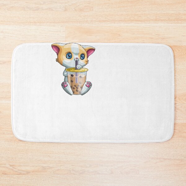 Item preview, Kawaii Cat Loves Bubble Tea Boba Kitten Girls designed and sold by ArianaTagli.