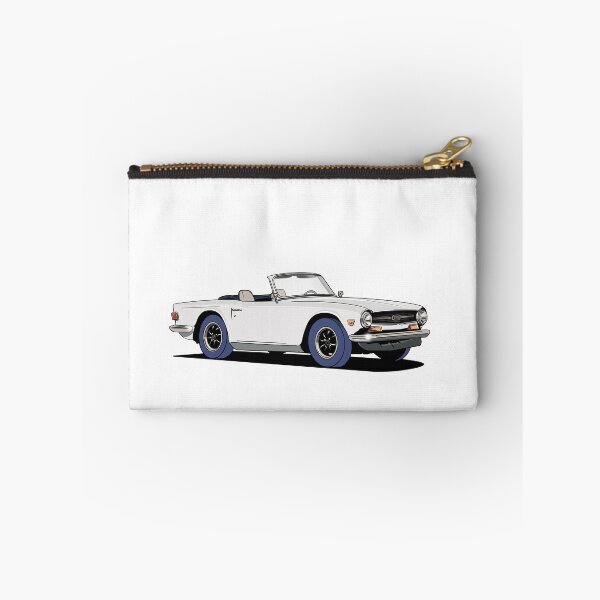 Item preview, White Triumph TR6 designed and sold by Webazoot Industries - Car Art.