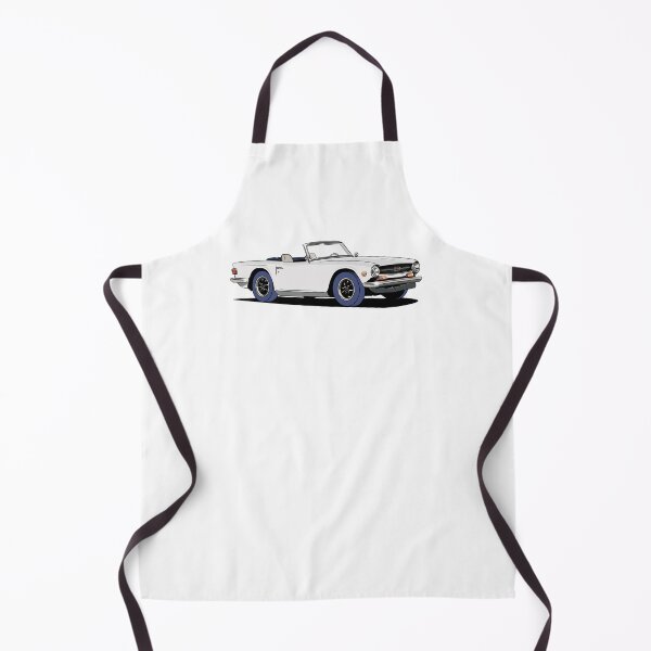 Item preview, White Triumph TR6 designed and sold by Webazoot Industries - Car Art.