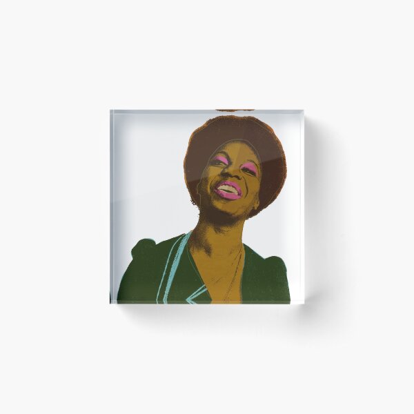 simone of soul music, Nina Simone American singer, Nina Simone songwriter, Nina Simone musician Acrylic Block