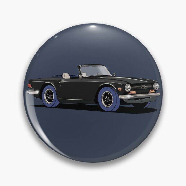 Item preview, Black Triumph TR6 designed and sold by Webazoot Industries - Car Art.