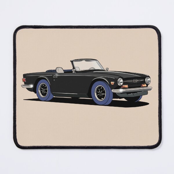 Item preview, Black Triumph TR6 designed and sold by Webazoot Industries - Car Art.