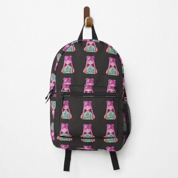 Item preview, Pink hair girl with space buns and holographic T on dark background designed and sold by TinaMalajmare.