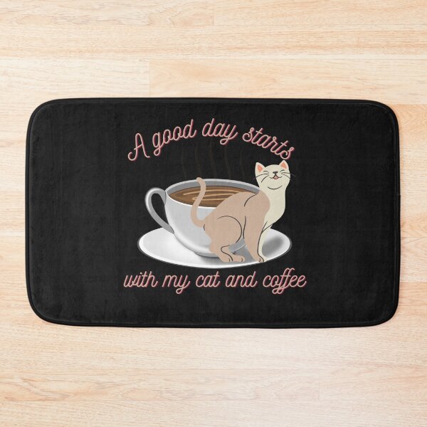 Item preview, A Good Day Starts With My Cat And Coffee T-Shirt designed and sold by MrTsTshirts.