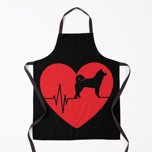 Item preview, funny akita inu silhouette for women heart gifts designed and sold by alaechamlal.