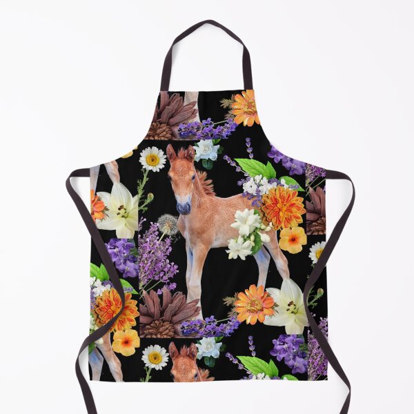 Item preview, Baby Foal With Colorful Flowers Digital Design designed and sold by EarthArtDesigns.
