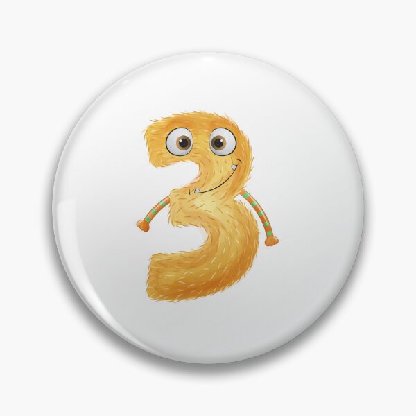 Item preview, Happy Birthday Monster Numbers - Three - 3 - Third designed and sold by WilliamsonMedia.