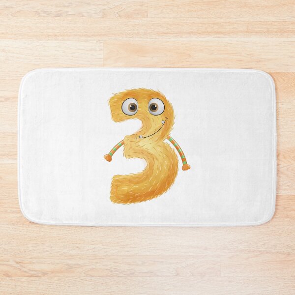 Item preview, Happy Birthday Monster Numbers - Three - 3 - Third designed and sold by WilliamsonMedia.