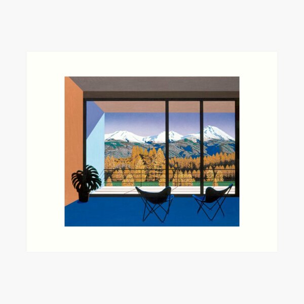 hiroshi nagai mountain poster Art Print