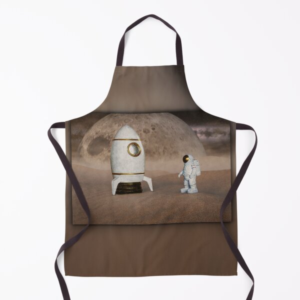 Item preview, Astronaut with moon rocket designed and sold by coolArtGermany.