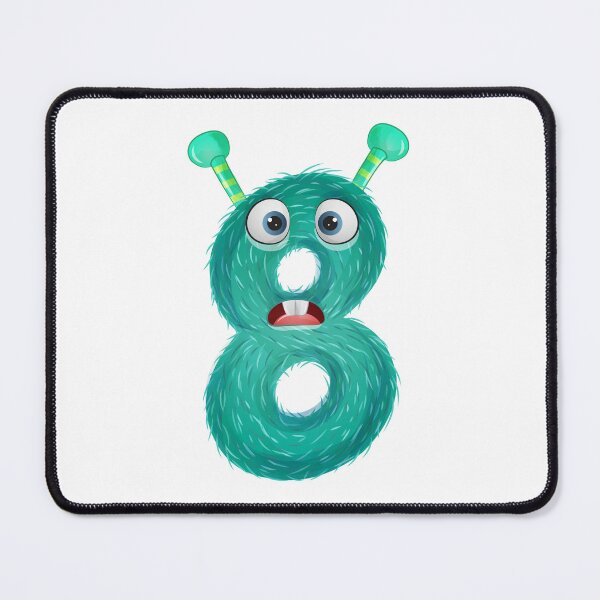 Item preview, Happy Birthday Monster Numbers - Eight - 8 - Eighth designed and sold by WilliamsonMedia.