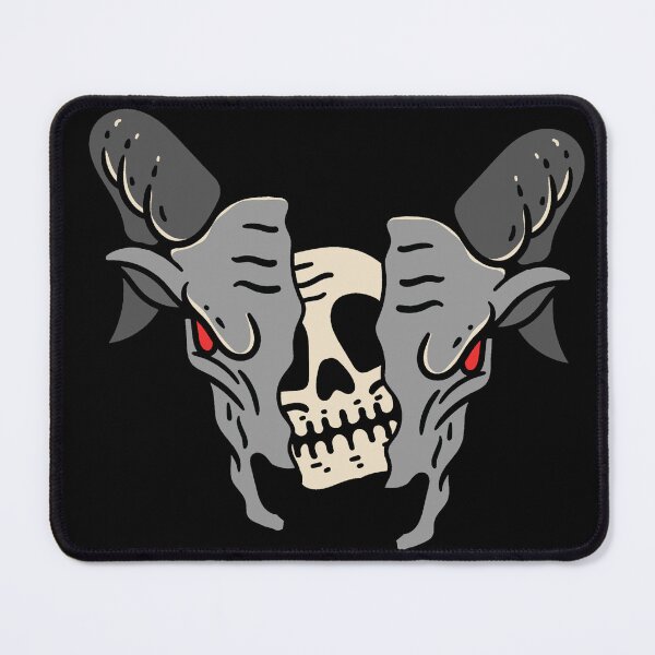 Item preview, Skull within Goat Head designed and sold by Lil-Bit-Batty.