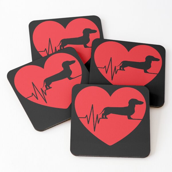 Item preview, funny dachshund silhouette for women heart gifts designed and sold by alaechamlal.