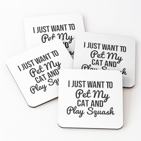 Item preview, Funny Cat Quote Squash, I Just Want To Pet My Cat And Play Squash, Gift Idea For Cats Lover Squash, Gift for Men and Women Who Are Cat Lovers designed and sold by adjamine.