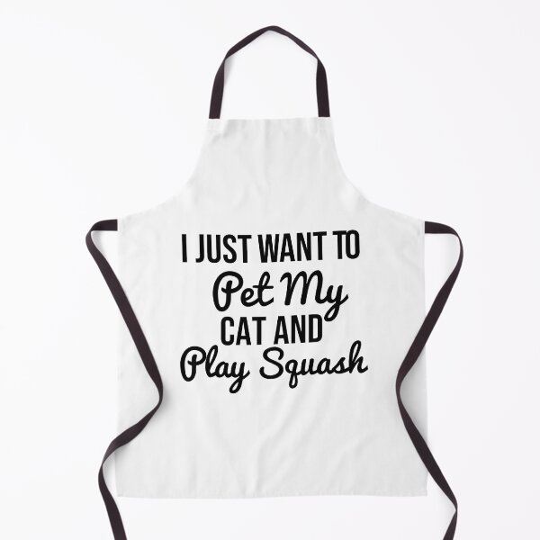 Item preview, Funny Cat Quote Squash, I Just Want To Pet My Cat And Play Squash, Gift Idea For Cats Lover Squash, Gift for Men and Women Who Are Cat Lovers designed and sold by adjamine.