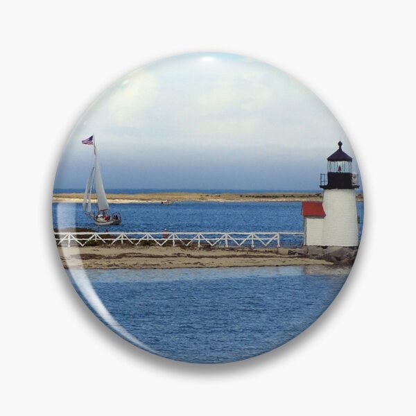 Item preview, Brant Point Lighthouse Nantucket Cape Cod Massachusetts with Sailboat designed and sold by WigOutlet.